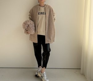 画像3: ●アウターにあわせても◎【11/14 LIVEアイテム】フレンチスリーブボアベスト