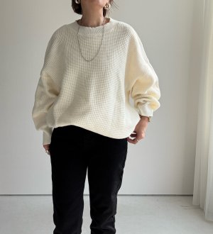 画像6: ●ゆるっとオーバーシルエットが可愛い◎ワッフルオーバーニット【LIVEご紹介アイテム】