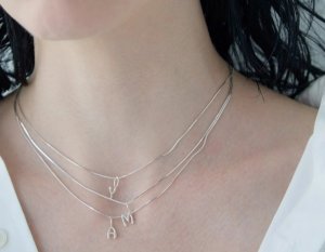 画像6: ●期間限定販売●ERIKA愛用アクセ●【11/18LIVEアイテム】アルファベットネックレス シルバー925（メーカー確認後取り寄せ）