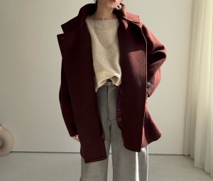 画像4: ●アウターフェア【11/18 LIVEアイテム】ドルマンオーバーウールコート