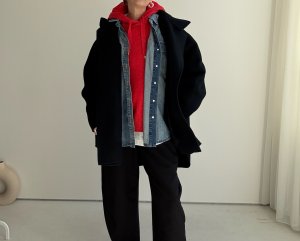 画像8: ●アウターフェア【11/18 LIVEアイテム】ドルマンオーバーウールコート