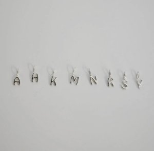 画像5: ●期間限定販売●ERIKA愛用アクセ●【11/18LIVEアイテム】アルファベットネックレス シルバー925（メーカー確認後取り寄せ）