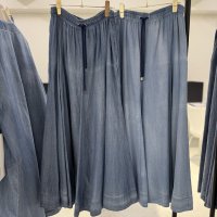 ●期間限定●ご予約10倍ポイント対象●ayane26ss【11/21 LIVEアイテム】シアーデニムフレアスカート（予約/4）