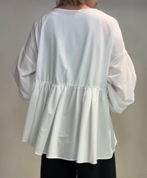 画像4: ●期間限定●ご予約10倍ポイント対象●ayane26ss【11/21 LIVEアイテム】ボリュームスリーブペプラムブラウス（予約/2）