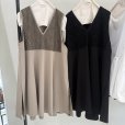 画像1: ●期間限定●ご予約10倍ポイント対象●ayane26ss【11/21 LIVEアイテム】ポンチ素材チュニック丈フレアベスト（予約/2） (1)