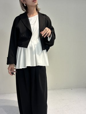 画像5: ●期間限定●ご予約10倍ポイント対象●ayane26ss【11/21 LIVEアイテム】ボリュームスリーブペプラムブラウス（予約/2）