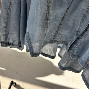 画像3: ●期間限定●ご予約10倍ポイント対象●ayane26ss【11/21 LIVEアイテム】シアーデニムショート丈シャツ（予約/4）