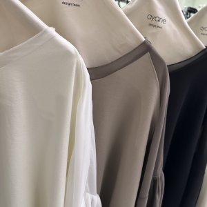 画像2: ●期間限定●ご予約10倍ポイント対象●ayane26ss【11/21 LIVEアイテム】シフォンスリーブプルオーバー（予約/2）