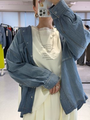 画像5: ●期間限定●ご予約10倍ポイント対象●ayane26ss【11/21 LIVEアイテム】ポンチ素材ゆるTシャツ（予約/2）