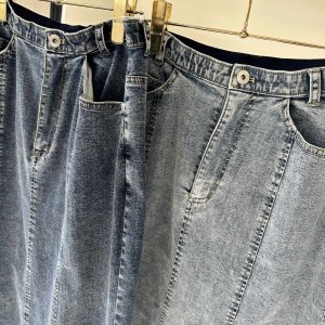 画像5: ●期間限定●ご予約10倍ポイント対象●ayane26ss【11/21 LIVEアイテム】デニム地タックワイドパンツ（予約/2）