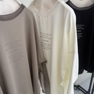 画像6: ●期間限定●ご予約10倍ポイント対象●ayane26ss【11/21 LIVEアイテム】ポンチ素材ゆるTシャツ（予約/2）