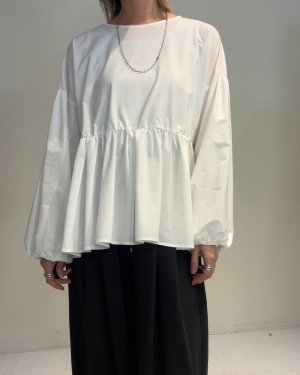 画像3: ●期間限定●ご予約10倍ポイント対象●ayane26ss【11/21 LIVEアイテム】ボリュームスリーブペプラムブラウス（予約/2）