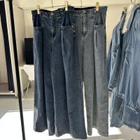 ●期間限定●ご予約10倍ポイント対象●ayane26ss【11/21 LIVEアイテム】デニム地タックワイドパンツ（予約/2）