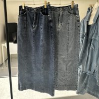 ●期間限定●ご予約10倍ポイント対象●ayane26ss【11/21 LIVEアイテム】デニム地ペンシルスカート（予約/2）