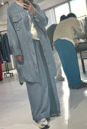 画像3: ●期間限定●ご予約10倍ポイント対象●ayane26ss【11/21 LIVEアイテム】シアーデニムシャツコート（予約/2）