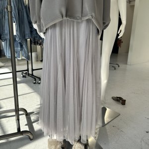 画像2: ●期間限定●ご予約10倍ポイント対象●ayane26ss【11/21 LIVEアイテム】チュールロングスカート（予約/2）