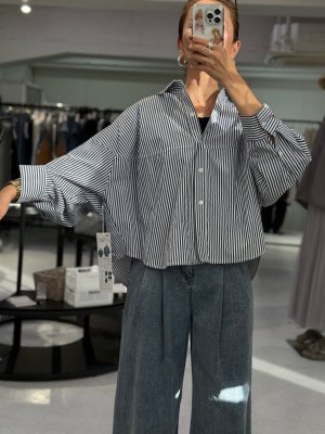 画像7: ●期間限定●ご予約10倍ポイント対象●ayane26ss【11/21 LIVEアイテム】ボタンタックスリーブシャツ（予約/3）