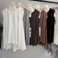 画像1: ●期間限定●ご予約10倍ポイント対象●ayane26ss【11/21 LIVEアイテム】襟ぐりニットフレアタンク（予約/2） (1)