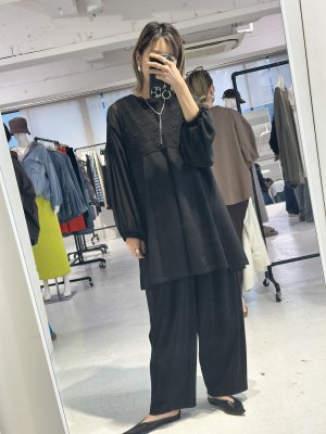 画像5: ●期間限定●ご予約10倍ポイント対象●ayane26ss【11/21 LIVEアイテム】ポンチ素材チュニック丈フレアベスト（予約/2）