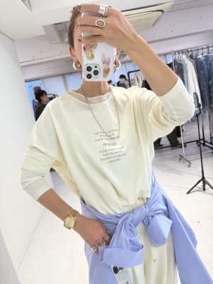 画像2: ●期間限定●ご予約10倍ポイント対象●ayane26ss【11/21 LIVEアイテム】ポンチ素材ゆるTシャツ（予約/2）