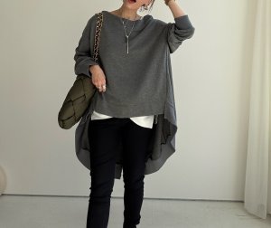 画像2: ●期間限定●ご予約5倍ポイント対象●【11/24 LIVEアイテム】前後差ロングトップス（予約/1）