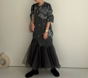 画像19: ●期間限定●ご予約5倍ポイント対象●【11/24 LIVEアイテム】ドッキングニット×チュールワンピ（予約/1）