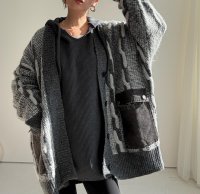 ●期間限定●ご予約5倍ポイント対象●【11/24 LIVEアイテム】デニムポケットミックスカラーニットカーデ（予約/1）