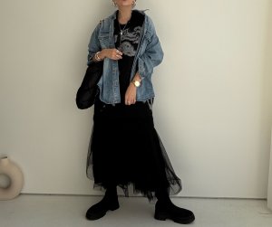 画像8: ●期間限定●ご予約5倍ポイント対象●【11/24 LIVEアイテム】ドッキングニット×チュールワンピ（予約/1）