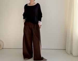 画像1: ●期間限定●ご予約5倍ポイント対象●【11/24 LIVEアイテム】ハンサムシルエットストレッチ起毛パンツ（予約/1）