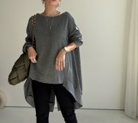 ●期間限定●ご予約5倍ポイント対象●【11/24 LIVEアイテム】前後差ロングトップス（予約/1）