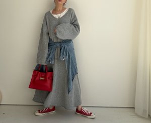 画像1: ●期間限定●ご予約5倍ポイント対象●【11/24 LIVEアイテム】もっちりニットセットアップ（予約/1）