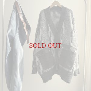 画像2: ●期間限定●【11/24 LIVEアイテム】デニムポケットミックスカラーニットカーデ（予約/1）