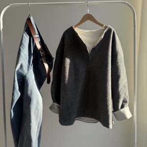 画像2: ●期間限定●ご予約5倍ポイント対象●【11/24 LIVEアイテム】ヘンリー起毛プルオーバー（予約/1）