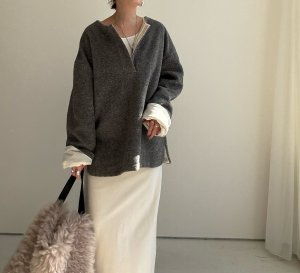 画像8: ●期間限定●ご予約5倍ポイント対象●【11/24 LIVEアイテム】ヘンリー起毛プルオーバー（予約/1）