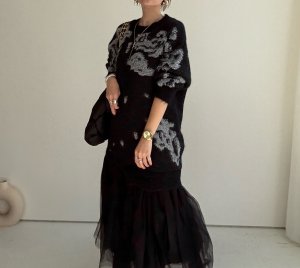 画像1: ●期間限定●ご予約5倍ポイント対象●【11/24 LIVEアイテム】ドッキングニット×チュールワンピ（予約/1）