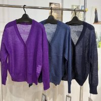 ●メーカー在庫限り●半額SALE●30日まで●【11/28 LIVEアイテム】モヘヤ混パープルカーデ