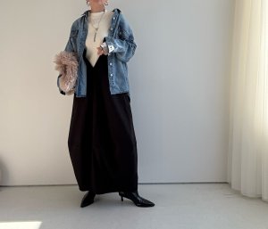 画像12: ●肩紐調整可能【12/9 LIVEアイテム】裏起毛コクーンワンピ