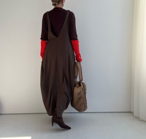 画像4: ●肩紐調整可能【12/9 LIVEアイテム】裏起毛コクーンワンピ