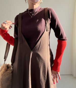 画像3: ●肩紐調整可能【12/9 LIVEアイテム】裏起毛コクーンワンピ