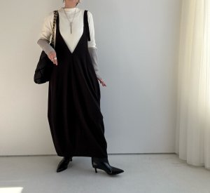 画像9: ●肩紐調整可能【12/9 LIVEアイテム】裏起毛コクーンワンピ