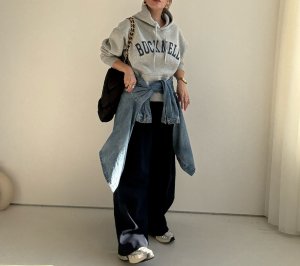 画像10: ●大人のカジュアルスタイルに【12/2 LIVEアイテム】裏起毛ロゴフーディ