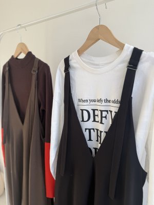 画像13: ●肩紐調整可能【12/9 LIVEアイテム】裏起毛コクーンワンピ