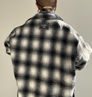 画像1: ●期間限定●ご予約5倍ポイント対象●【12/6 LIVEアイテム】オンブレネルシャツジャケット（予約/1）