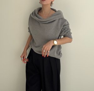 画像3: ●期間限定●ご予約5倍ポイント対象●【12/6 LIVEアイテム】オフショル＆パーカー2WAYプルオーバー（予約/1）