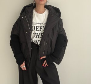 画像18: ●メーカー生産枠限り●なくなり次第終了【12/9LIVEアイテム】リブ袖ドッキング中綿ジャケット（メーカー確認後お取り寄せ）