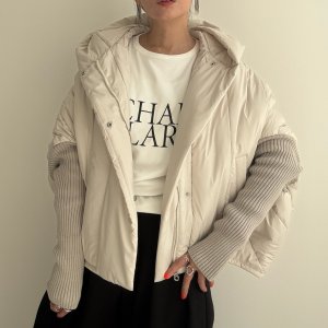 画像14: ●メーカー生産枠限り●なくなり次第終了【12/9LIVEアイテム】リブ袖ドッキング中綿ジャケット（メーカー確認後お取り寄せ）