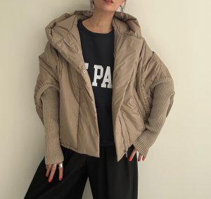 画像7: ●メーカー生産枠限り●なくなり次第終了【12/9LIVEアイテム】リブ袖ドッキング中綿ジャケット（メーカー確認後お取り寄せ）