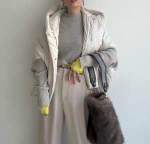 画像15: ●メーカー生産枠限り●なくなり次第終了【12/9LIVEアイテム】リブ袖ドッキング中綿ジャケット（メーカー確認後お取り寄せ）