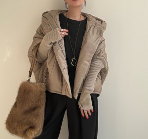 画像8: ●メーカー生産枠限り●なくなり次第終了【12/9LIVEアイテム】リブ袖ドッキング中綿ジャケット（メーカー確認後お取り寄せ）