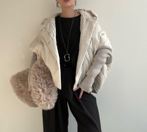 画像13: ●メーカー生産枠限り●なくなり次第終了【12/9LIVEアイテム】リブ袖ドッキング中綿ジャケット（メーカー確認後お取り寄せ）